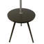 Table d'appoint ronde 57 "avec lampe et centrale électrique 57"