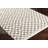 Cabble Rectangle Checkered Machine Woven Polyester Area Rug in Tan/White-544345939