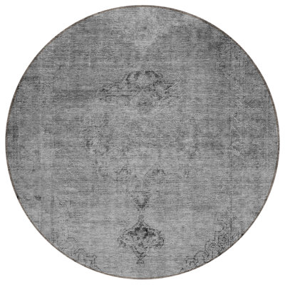 Tapis oriental rond 8 po