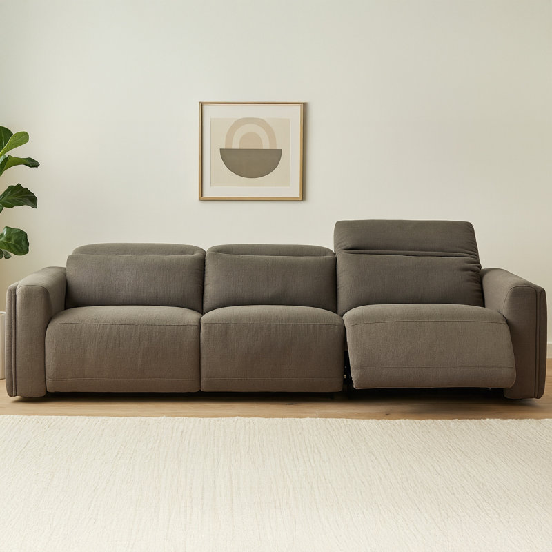 Wilder Power Recliner Sofa Soft Taupe, Tan