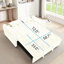 Canapé-lit pliable 65 po 3-en-1 65 po, canapé-lit double en velours moderne, canapé-lit à dossier réglable, sac de rangement et coussin, convient au salon, à la chambre à coucher (beige)