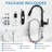 Single Handle Pull Down Kitchen Faucet with 3-Function Spray Head and 360° Swivel High Arc Spout-73207330