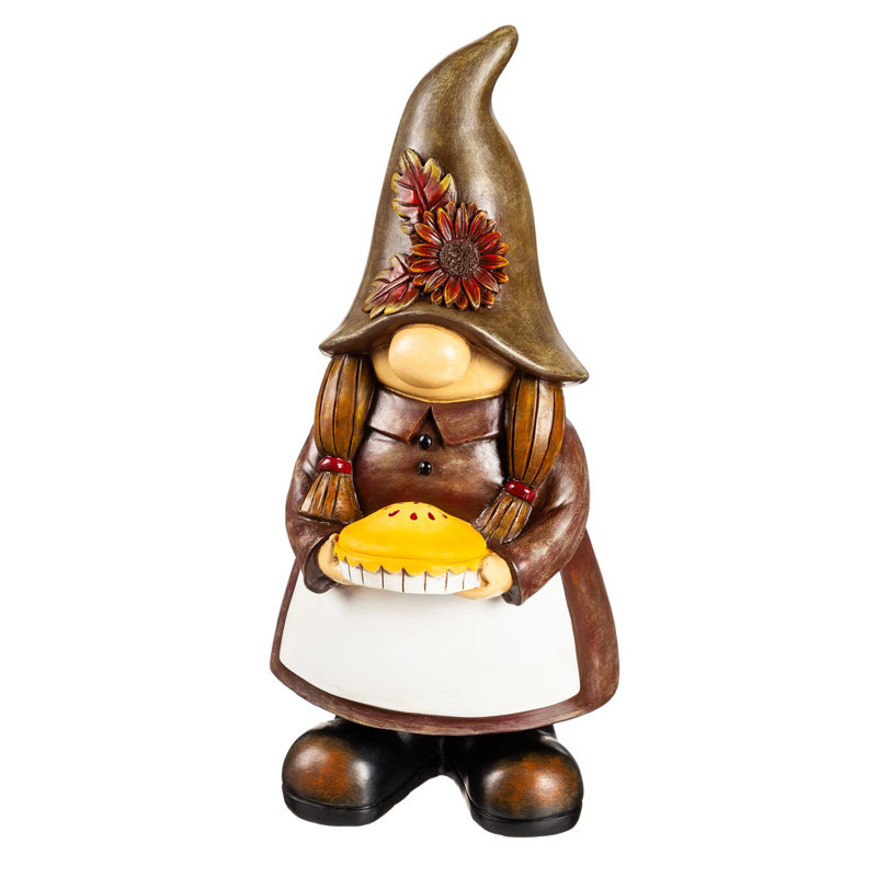 Figurine de jardin Harvest Lady Gnome
