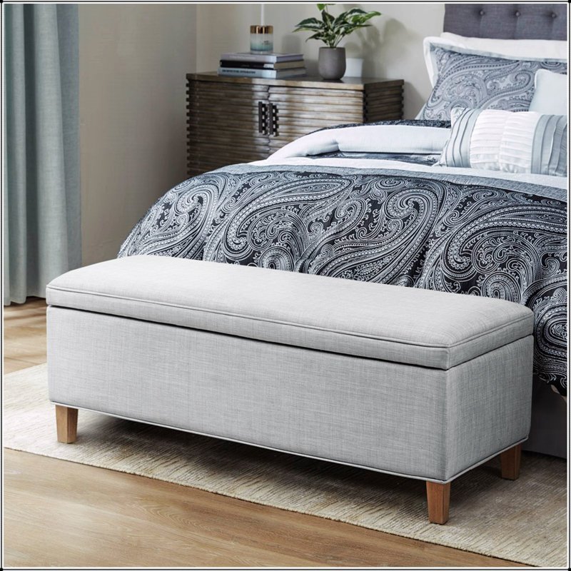 Banc de rangement rectangulaire à fermeture douce