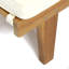 Chaise longue en bois avec coussin