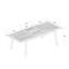 Dancy Rectangular Eucalyptus Extendable Outdoor Dining Table With Umbrella Hole , cm W 100cm cm D-36580164