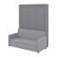 Lit escamotable double avec coussin-948378316