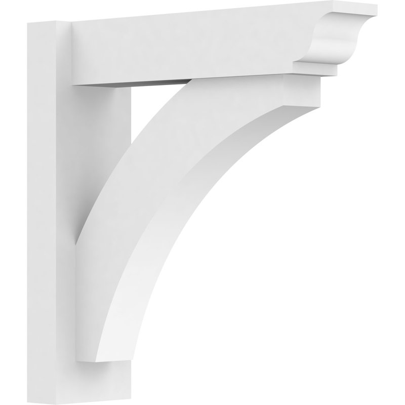 L 5 po x P 18 po x H 18 po Thorton de qualité architecturale en PVC avec extrémités traditionnelles, L 5 po