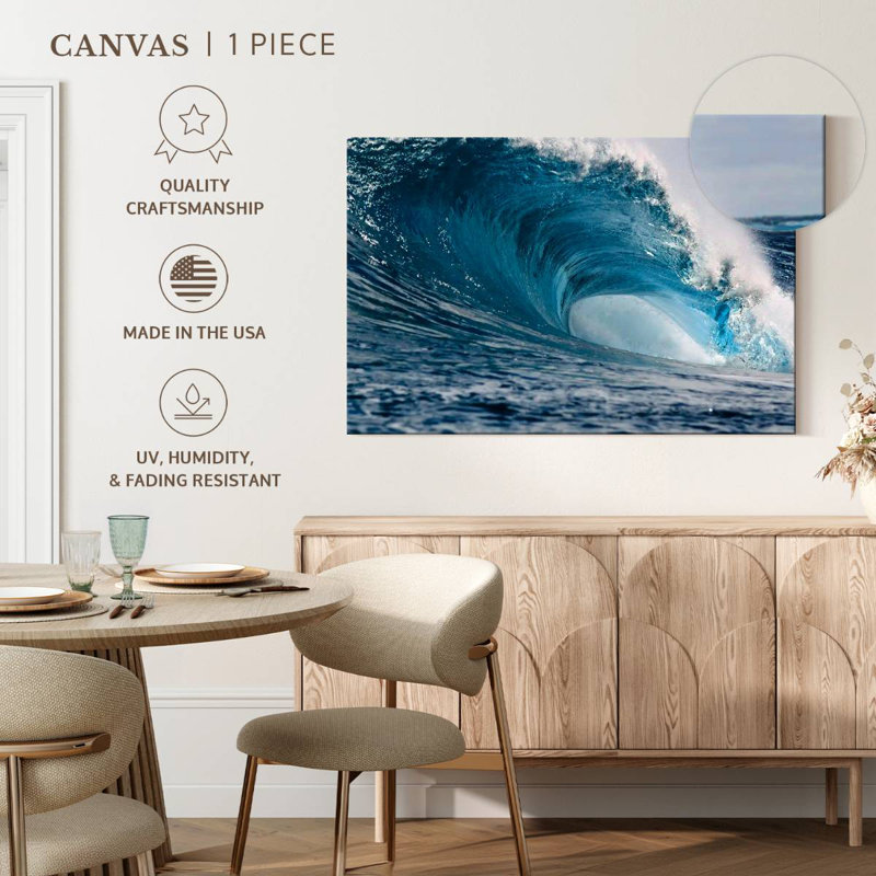 Gillard Powerful Blue Wave, 8" H x 12" W