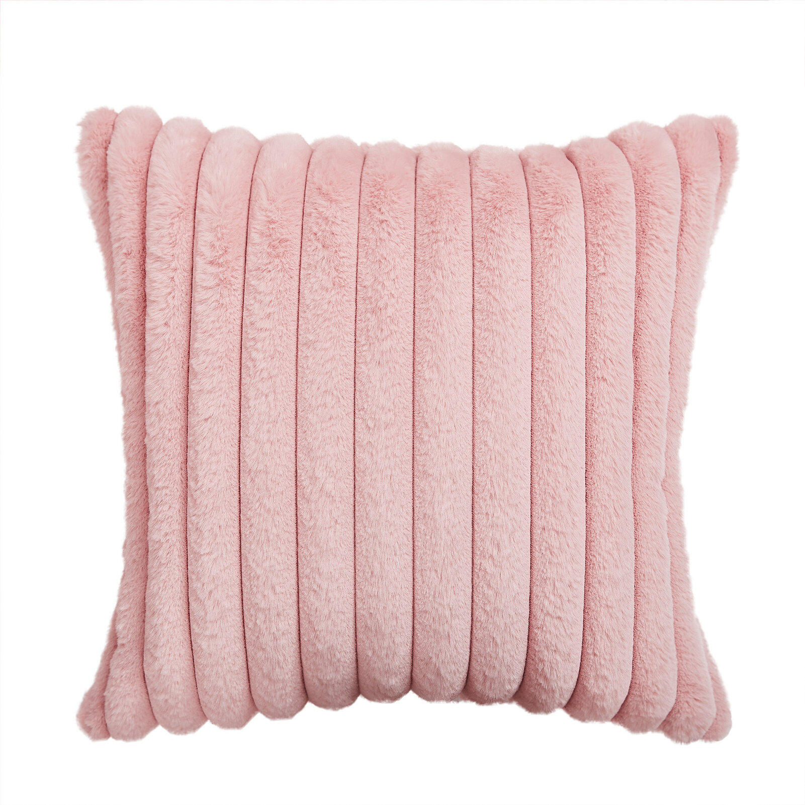 Pink fur 2024 throw pillow