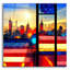 «New York 5» par Ray Heere, art en verre acrylique Wal-1442460542