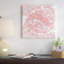 « paris », impression sur toile tendue encadrée de couleur rouge-22638763-72669956-72669957