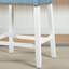 Ensemble de 2 tabourets en velours à hauteur de comptoir Morovo - Finition délavée Morovo-490194095