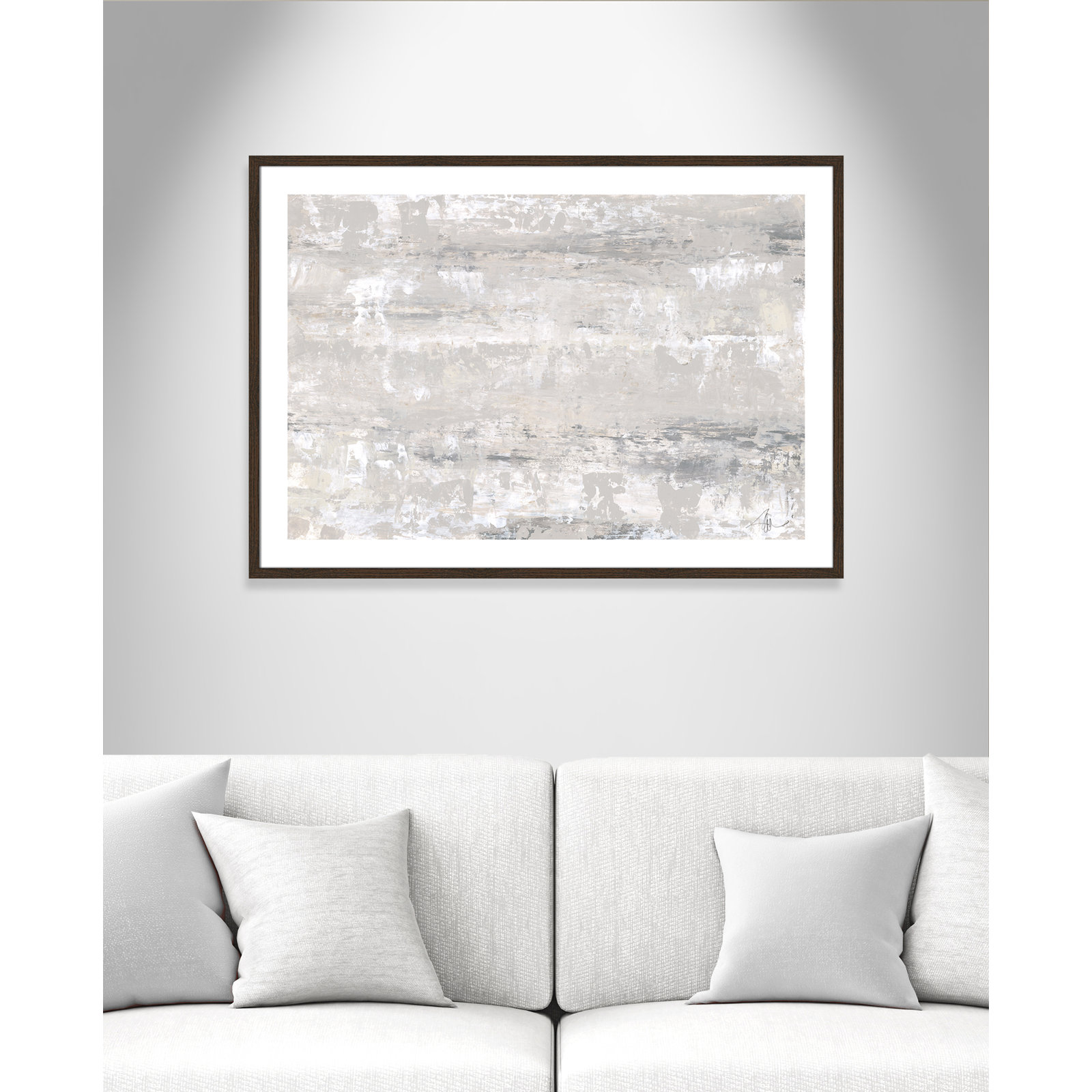Desert Winds by Filippo Ioco - Print, 29.5" H x 41.5" W x 0.75" D, Walnut Wood Framed Paper