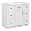 Armoire de meuble-lavabo sur pied 36 po avec lavabo intégré en résine Sieto