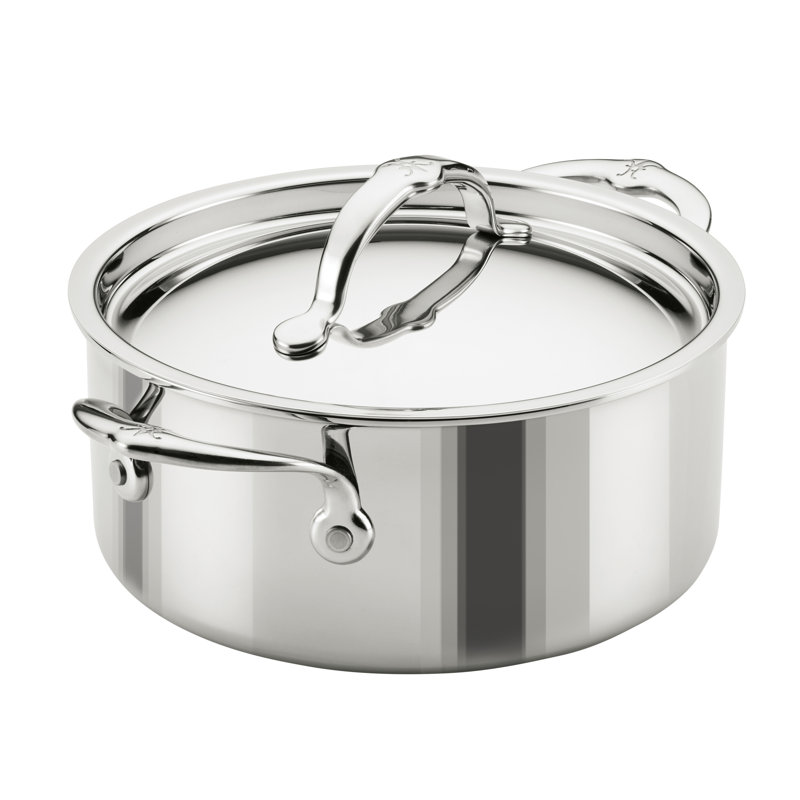 Pot à soupe professionnel en acier inoxydable avec couvercle