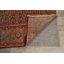 Tapis de couloir brun en laine noué à la main de conception unique 6 pi 5 po x 15 pi 11 po années 1900