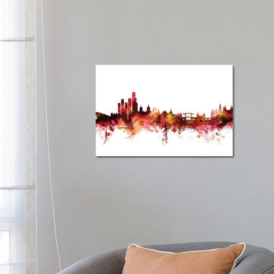 Amsterdam, The Netherlands Skyline by Michael Tompsett - Wrapped Canvas Gallery-Wrapped Canvas Giclée