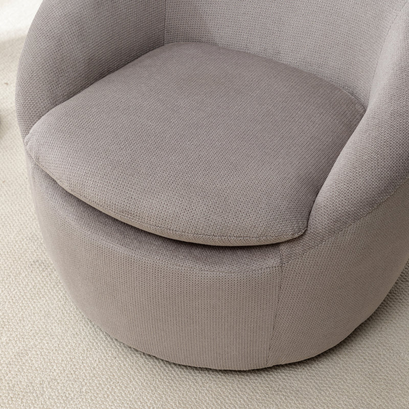 Fauteuil demi-tonneau Winnie, Gray Fabric