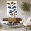 Aquarelle, feuilles, brun, 2 abstrait contemporain, plante naturelle, art mural-244279424
