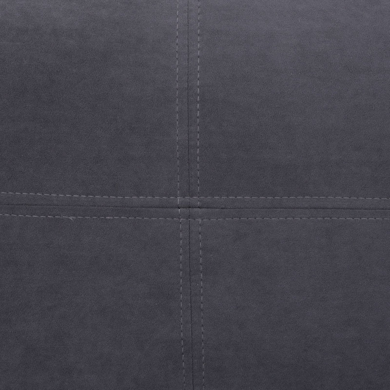 2 - Piece Upholstered Sectional, Left Hand Facing, Dark Gray Sackcloth
