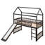 Lit mezzanine simple avec glissade - solide et structure qui ajoute de l'élégance à la chambre à coucher-1234679230