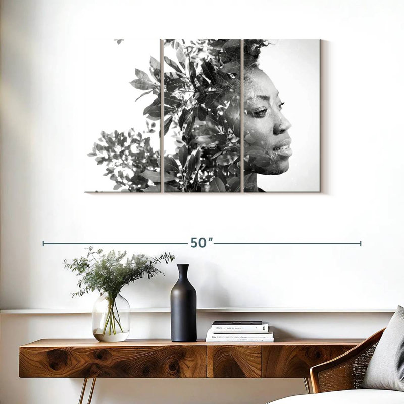 Portrait de femme Leisha, H 24 po x l 38 po