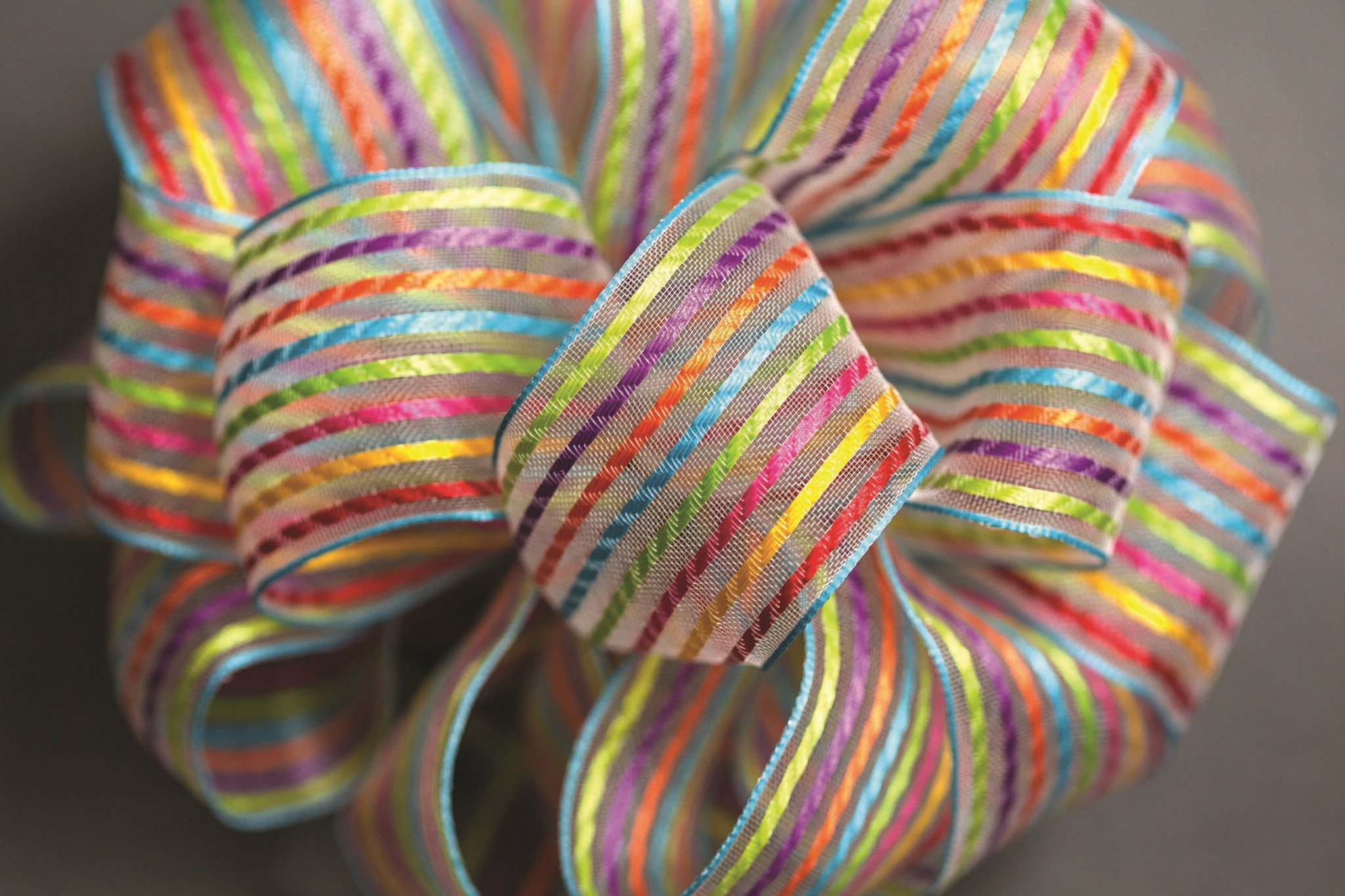 The Holiday Aisle® Wired Stripe Ribbon | Wayfair