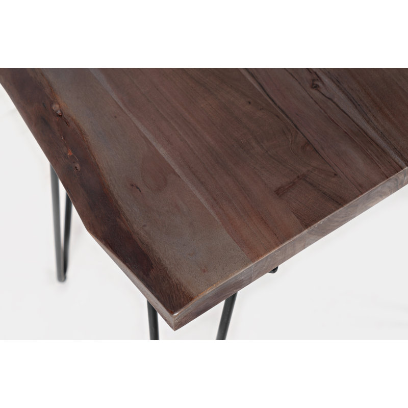 Gordonsville Solid Wood Top End Table, Slate