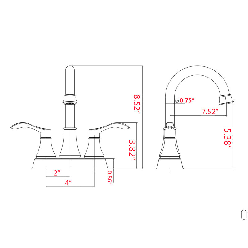 Matte Black Bathroom Faucet 4 Inches , 360 Rotatable Spout With Pop Up Drain, Metal Material, & , Rust-, Water Soft Bubble, Dependable Drip- Ceramic Disc Cartridge, Elegant Double Handles For Precise