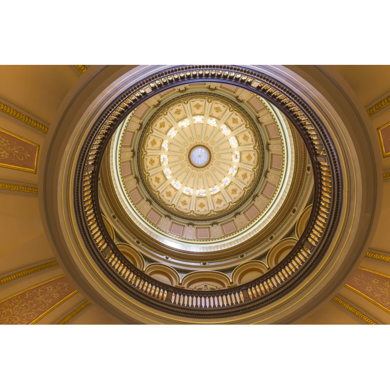 California State Capitol Rotunda by Trekandshoot - Wrapped Canvas Print, 20cm H x 30cm W