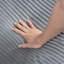 Canapé modulaire 4 en velours côtelé gris avec pieds en bois massif et coussins douillets modulaires en velours côtelé 4