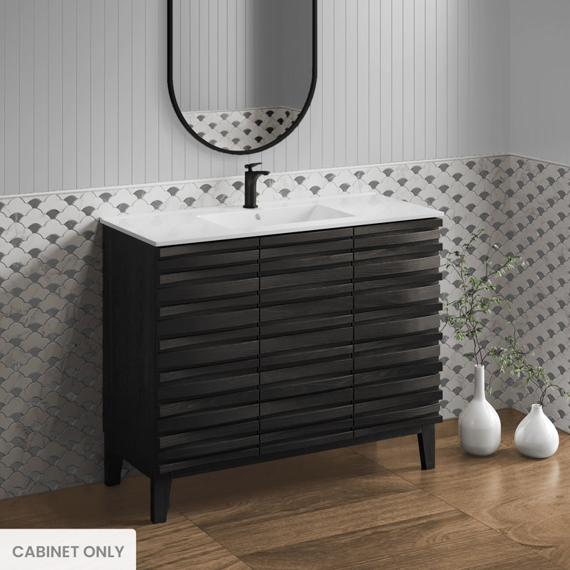 Meuble-lavabo Cascade, Noir
