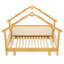 Lit en bois dans une cabane avec rails à coussins moelleux, pour enfants, adolescents, filles, garçons-918469779