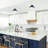 1-Light Industrial Semi Flush Mount Ceiling Light-503674477