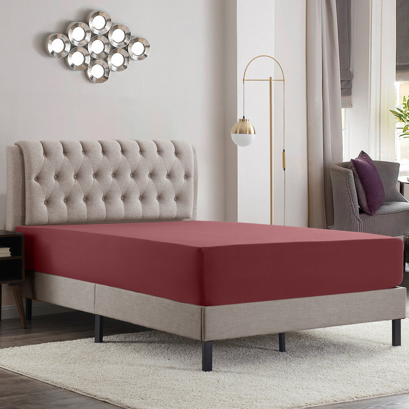 Luxury Double Brushed Microfiber Deep Pocket Fitted Sheet – 16” Mattress Fit, Wrinkle-Free, Fade Resistant & Breathable