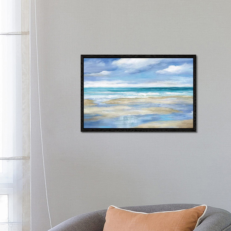 Washy Coast I by Nan - Painting on Canvas, Black Framed, 66.04 cm H x 45.72 cm W