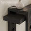 Console décorative moderne de 63 pouces, long canapé d'entrée en bois, découpe géométrique, noir-1092798522
