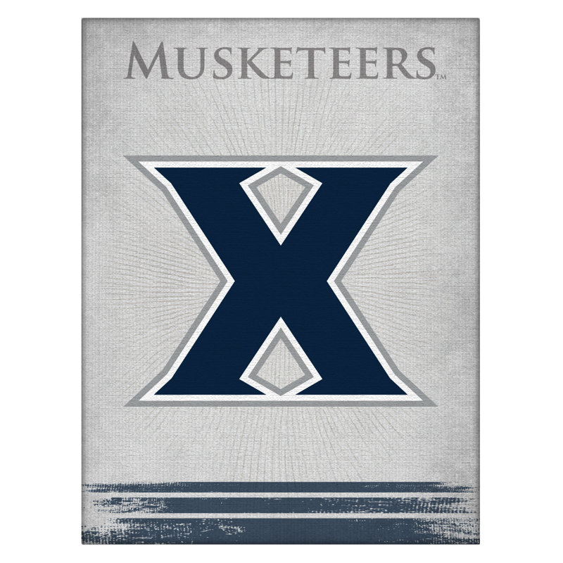 Impression sur toile tendue NCAA, Musketeers de Xavier, H 15 po x l 20 po x P 1 po