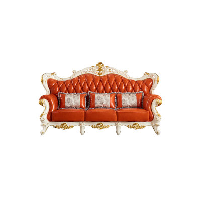 Canapé rétro en cuir de style européen