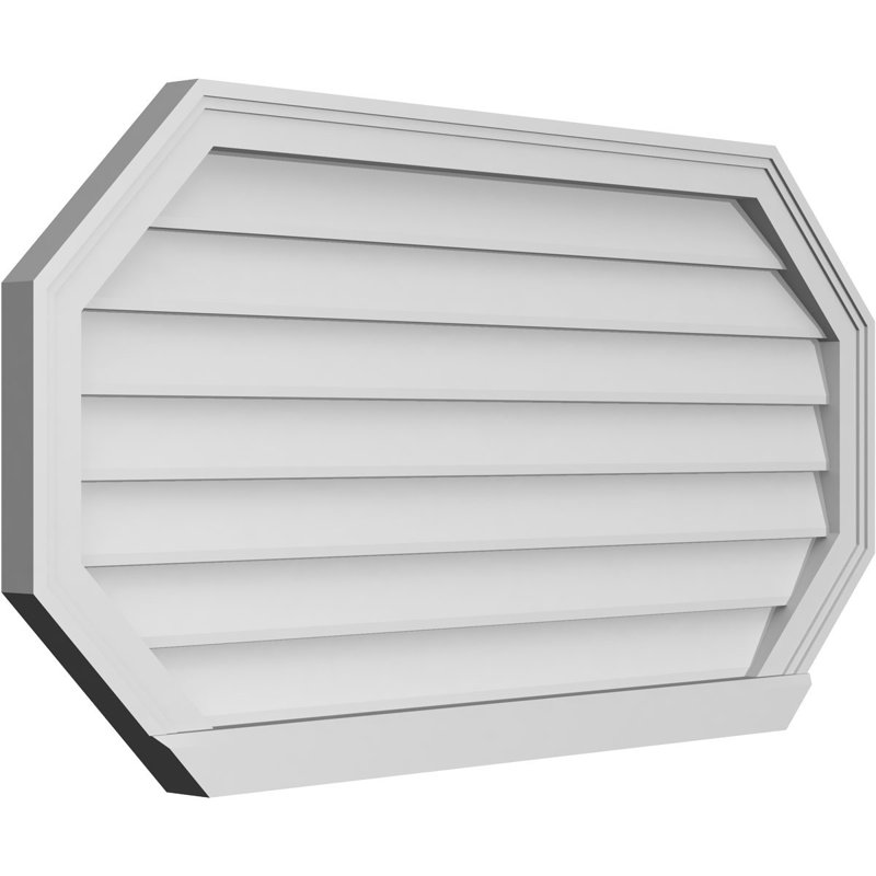 Évent horizontal gondole allongé en surface octogonal Signature, H 22 po x l 42 po x P 2 po