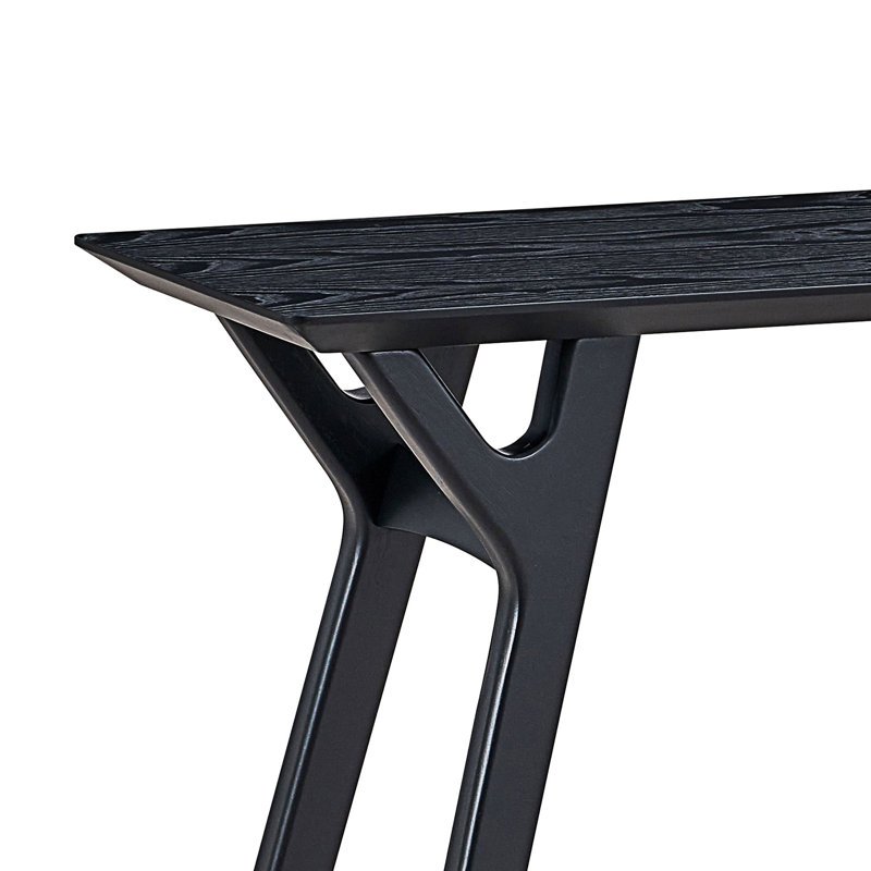 Table d'entrée à console étroite, Noir