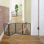 Barrière pour animaux - Barrière pour chiens, portes, escaliers ou maison - Autoportante, pliante, brune, en bois arqué