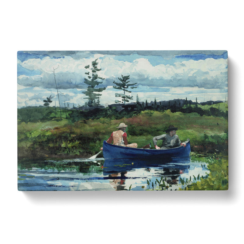 The Blue Boat by Winslow Homer - Wrapped Canvas Painting, 40cm H x 60cm W x 3cm D