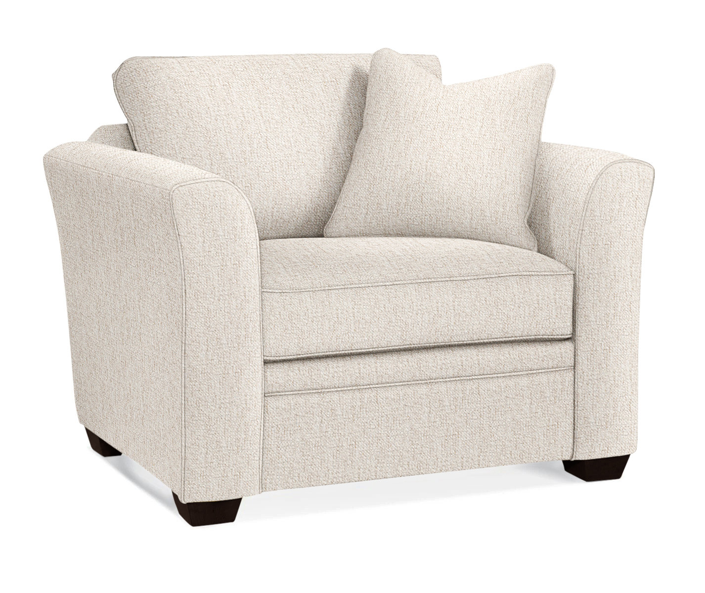 Bridgeport Upholstered Armchair, Snow Crypton Performance; 0884-91, Java