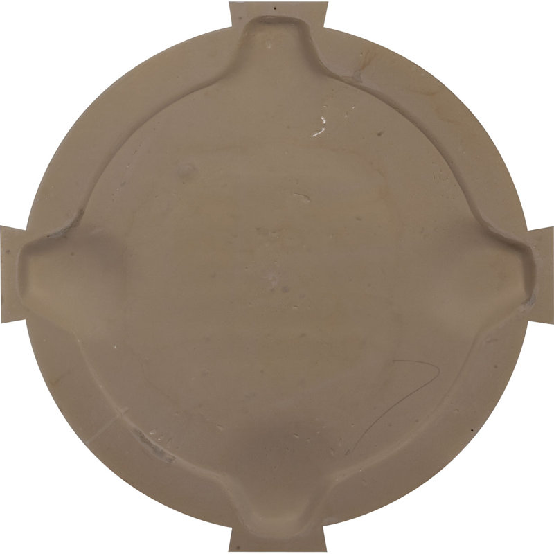 Round Gable Vent with Keystones, Non-Functional