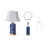 24" Ceramic Dimmable Table Lamp Set with USB Ports & Type C