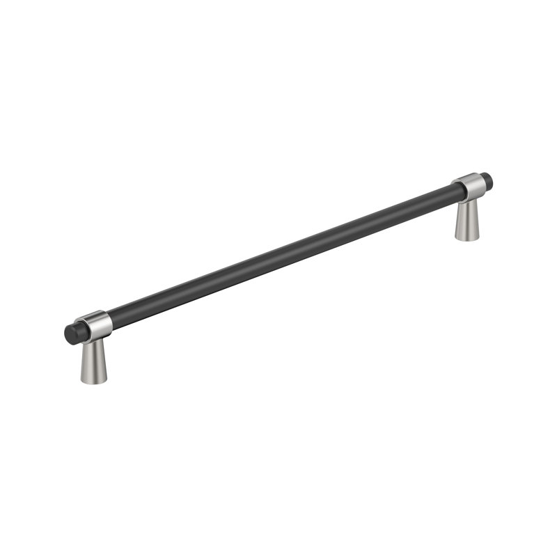 Fusion d'un centre à l'autre, Noir mat / Chrome poli, 12 5/8"