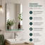 Flat Wall Mirror with Shelves