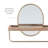 Metal Flat Mirror with Shelves-1727019368